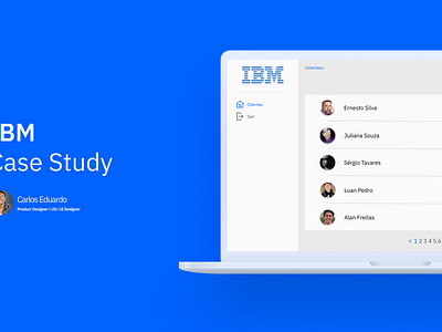 Case Study for IBM bank ui design web app