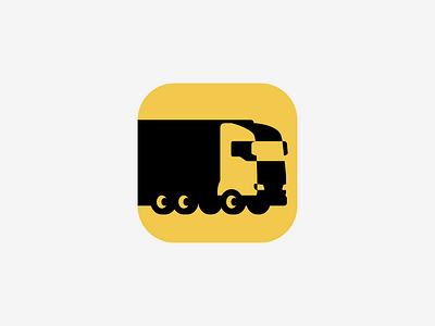 iTruck android app black icon ios itruck logo mobile taxi tracking truck yellow