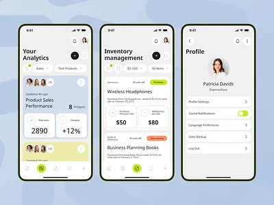Business Analytics mobile app design analysis app design business design finance fintech graphic design grid ios manager minimalism mobile mobile app design mobile design notifications settings tables tracker ui ux