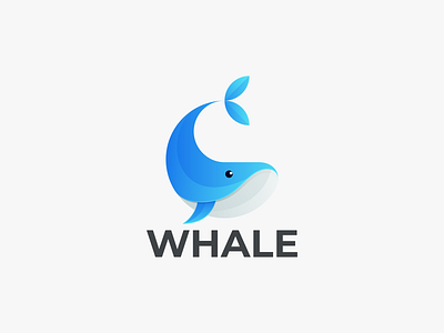 WHALE animal logo branding graphic design icon illustration logo whale whale coloring whale design graphic whale icon whale logo