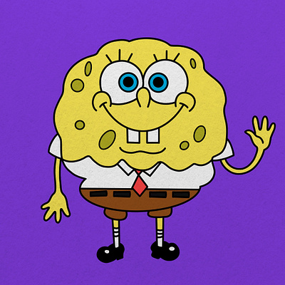 Sponge Bob Circle Pants cartoon design digital art graphic design graphic designer illustration spongebob