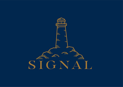 Lighthouse Logo "Signal" branding dailylogochallenge design graphic design logo vector