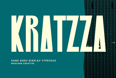 Kratzza Sans Serif Display Font animation branding design font fonts graphic design logo nostalgic