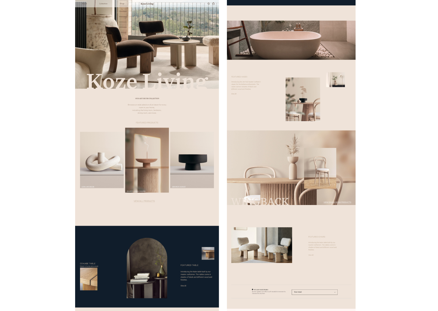 Lifestyle Landing Page Concept | 01 lifestyle relume relumedesignleague ui