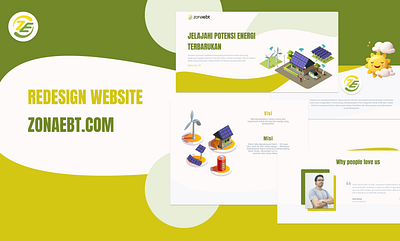 Redesign zonaebt.com green green energy redesign ui ux website