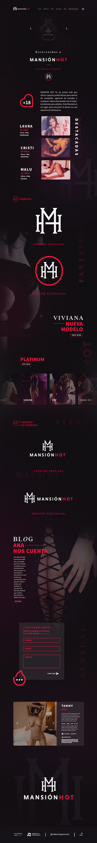 MansiónHot brand brand design branding creative design elegant erotic hot logo logos m monogram monogram sex sexshop sexy symbol visual