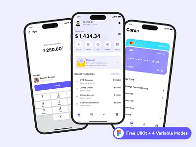Digital Bank Dashboard - Free UI Kit card mobile ui dashboard mobile ui digital bank dashboard e money mobile ui ewallet ui figma ui kit free figma ui kit free mobile ui kit free ui kit mobile kit free mobile ui kit transfer mobile ui