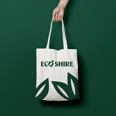 Ecoshire tote branding graphic design illustration logo