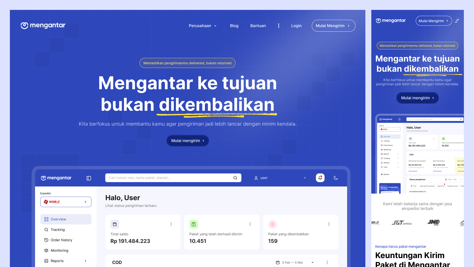 Revamp — Mengantar design exploration landing page ui ui ux ux