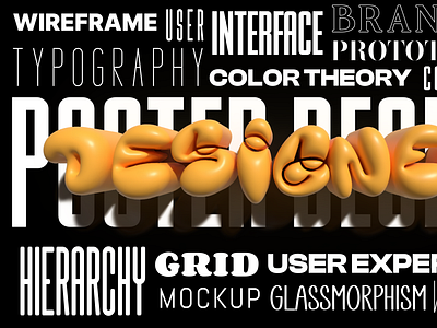 Poster Design - Using different typefaces. darkposter font graphic design graphic poster graphicelement graphicposter poster posterdesgin terminologies textddesign typeface typefacedesign typography ui