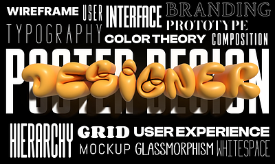 Poster Design - Using different typefaces. darkposter font graphic design graphic poster graphicelement graphicposter poster posterdesgin terminologies textddesign typeface typefacedesign typography ui
