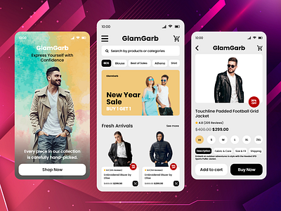 Apparel eCommerce Mobile App Design apparel ecommerce app apparel ecommerce app design ecommerce app design ecommerce app ui ecommerce app ui design