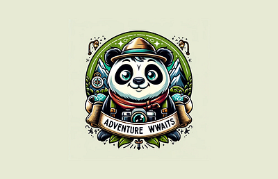 The Whimsical Panda Explorer challenge mule sticker stickermule