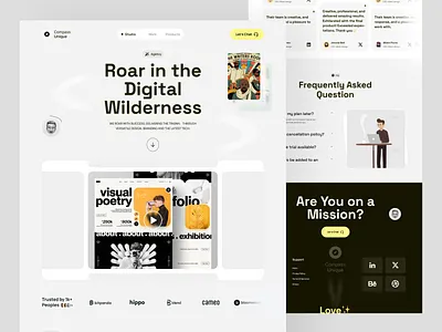 Design Agency Template exploration👏 design agency erb ui figma figma design figma ui home page landing page saas saas design saas landing page saas website ui ui design uiux user interface ux web design website website design website ui