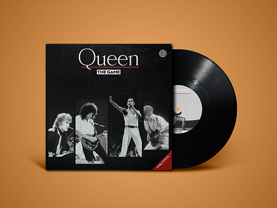 Queen : The Game , Album cover redesign album album cover design graphic design music album music cover package design