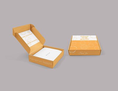 HEALTHY Packaging Box Design amazon box amazon packaging box design branding design graphic design illustration packaging design typography