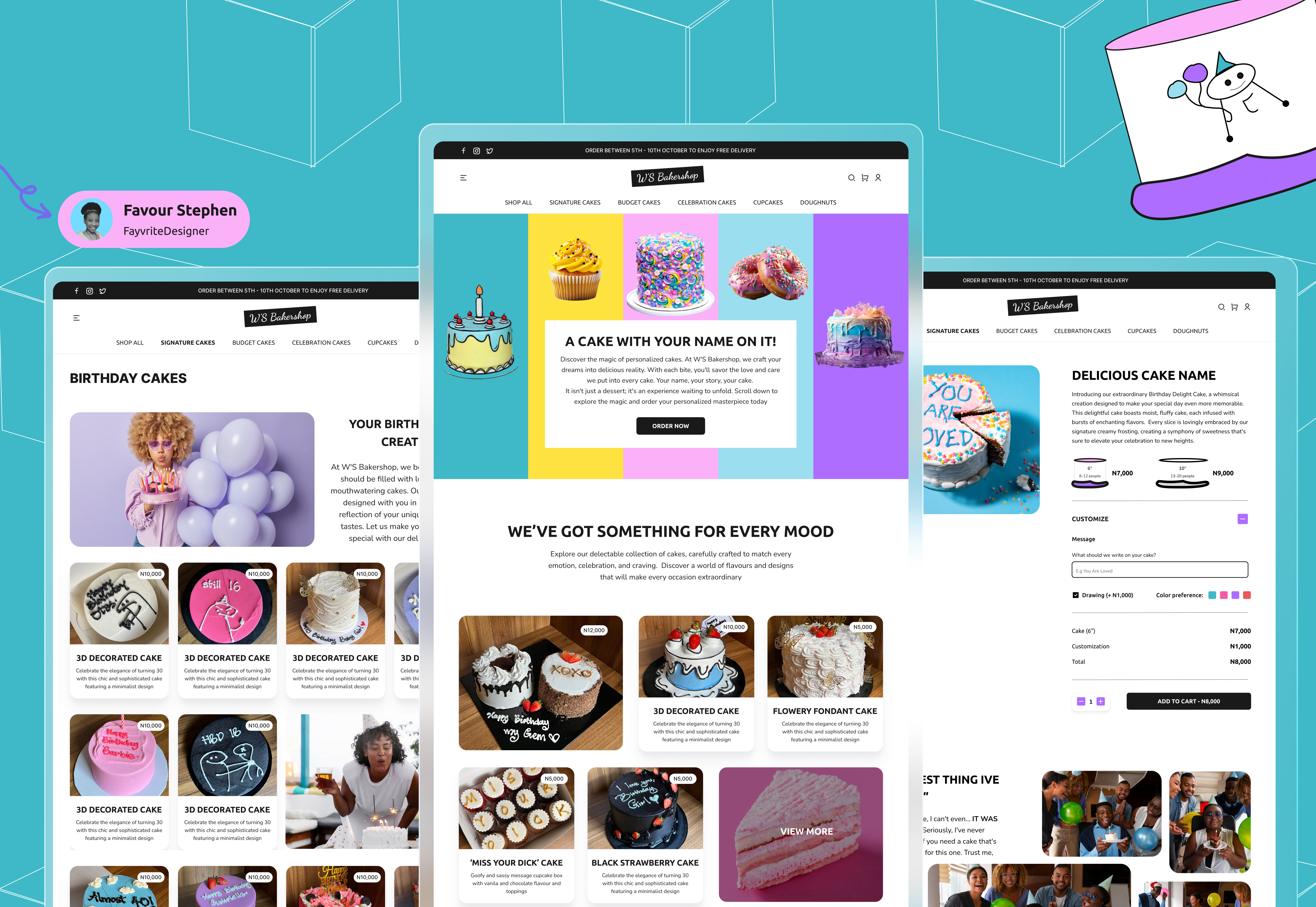 Bakery Website | Landing Page bakery bakery website design figma landing page ui design ux strategy website