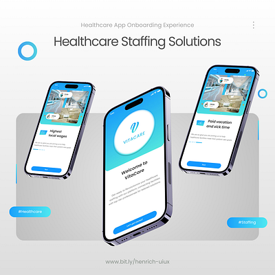 Onboarding Experience of the Healthcare Staffing App healthcare healthcarestaffing onboardingdesign productdesigner staffing staffingagency ui uiux ux