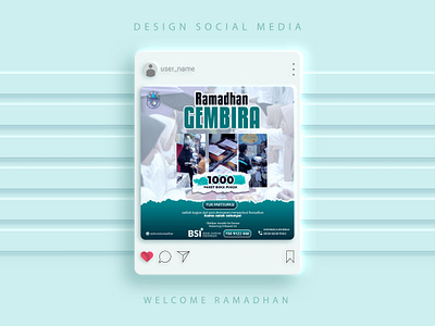 DESIGN FEED FOR INSTAGRAM WELCOME RAMADHAN graphic design ui