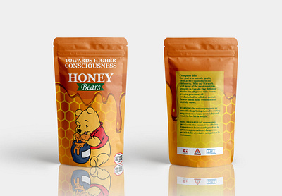 HONEY BEARS Pouch Packaging Design amazon box amazon packaging branding design graphic design illustration packaging design