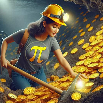 Pi miner 3d animation graphic design logo motion graphics ui