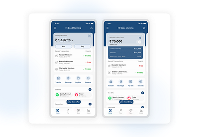 HDFC mobile app redesign bank app finance fintech hdfc net banking redesign