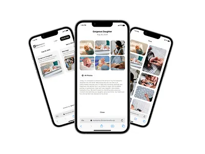 Momento black and white minimal sass