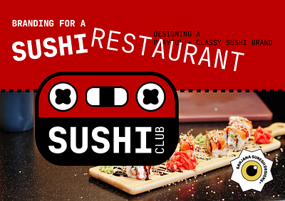 SUSHI CLUB - An exploration of Branding for F&B animation bento box brand identity branding design graphic design logo logo animation packaging restaurant branding sushi