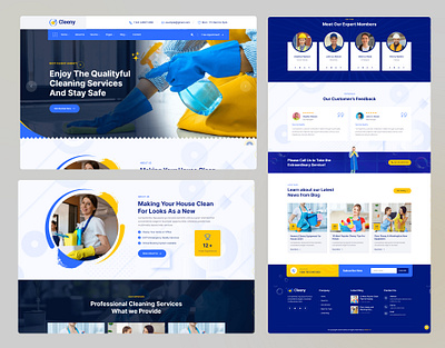 Best Cleaning Website Template best cleaning website branding business cleaning cleaning service company consulting agency design graphic design illustration modern design new design repair software company template theme top design ui website wordpress
