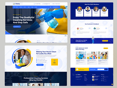 Best Cleaning Website Template best cleaning website branding business cleaning cleaning service company consulting agency design graphic design illustration modern design new design repair software company template theme top design ui website wordpress