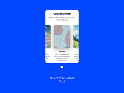 UI card to Select Style of Virtual Card figma fintech fintech app fintech website mobile app ui ui design ui kit uiux ux ux design virtual card web design