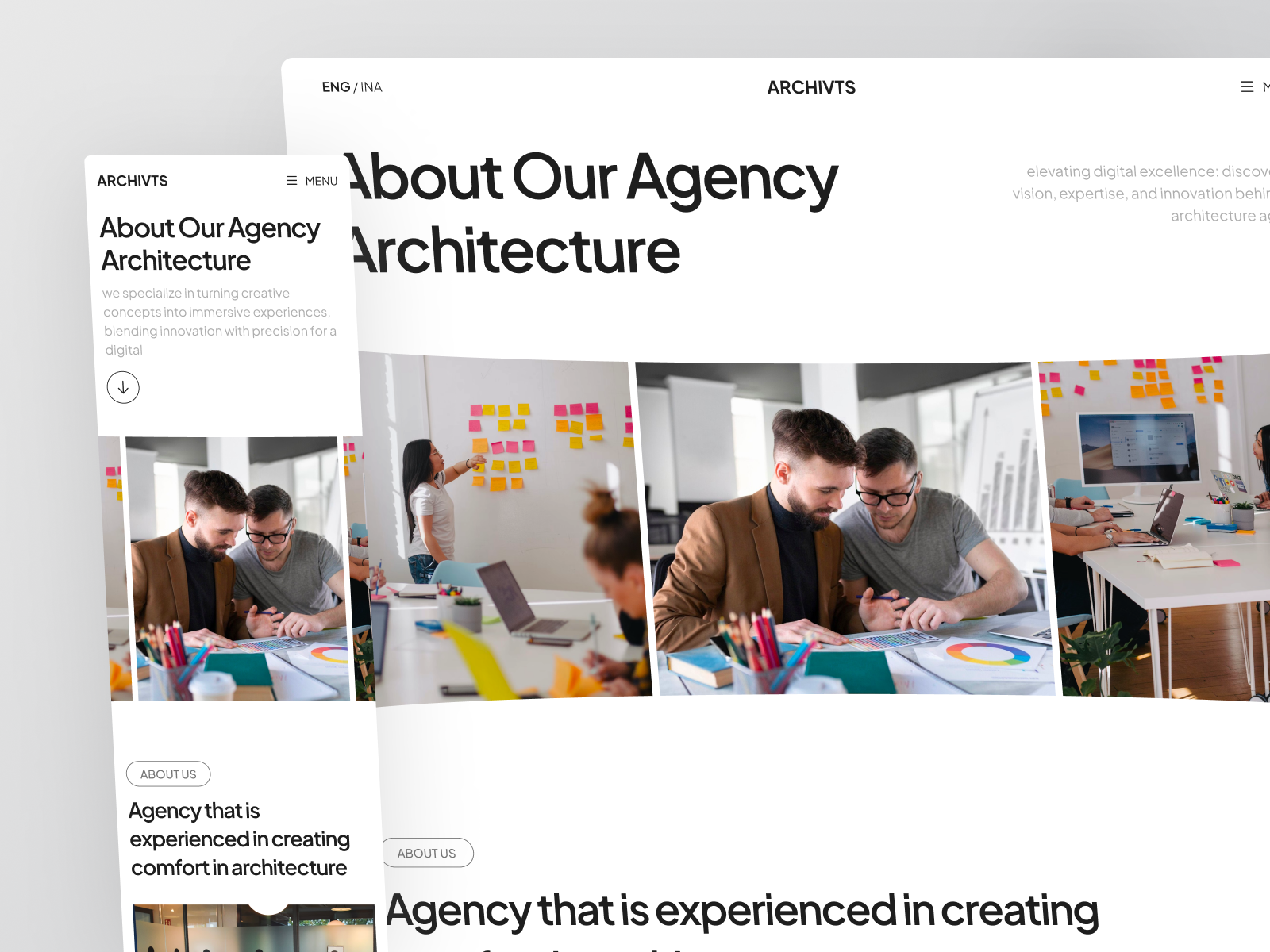 Website Agency - Details View by Odama on Dribbble