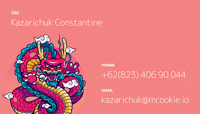 Business CARD – Back Side ui