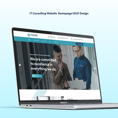 IT Consultant company - Homepage uiux design animation branding design figma graphic design illustration logo motion graphics ui uidesign uiux ux