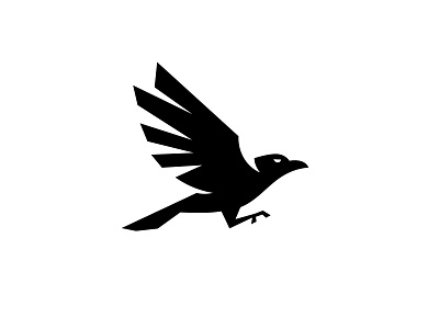 Raven alex seciu bird logo branding flying logo logo design raven raven logo wings logo