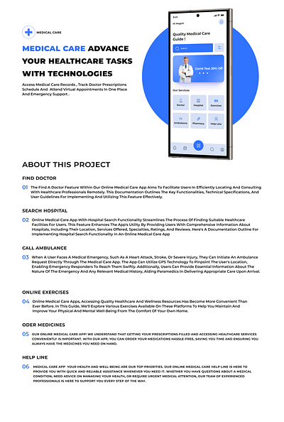 Medical care mobile App app app design branding dashboard design graphic design landing page typography ui