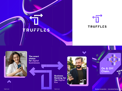 Truffles - Logo Design abstract logo branding business exchange logo graphic designer money logo t logo