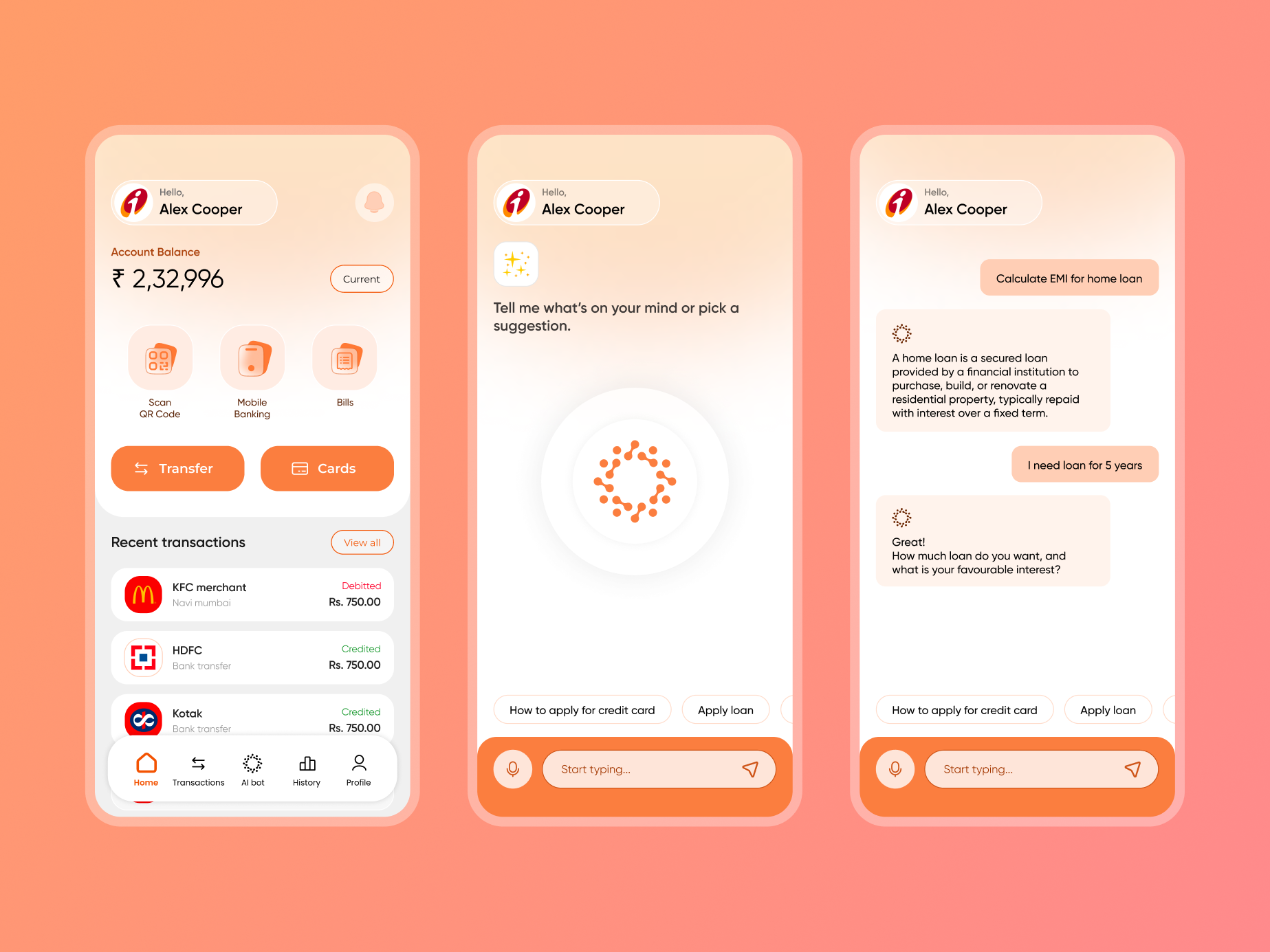 Banking App UI banking banking ai ui banking app ui finance finance app ui fintech fintech app ui mobile app ui procreator ui user interface ux