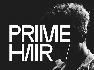 Prime Hair branding concept design graphic design hair identity logo simple wordmark