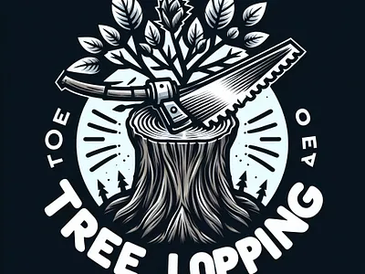 Tree Lopping Logo Demo works graphic design