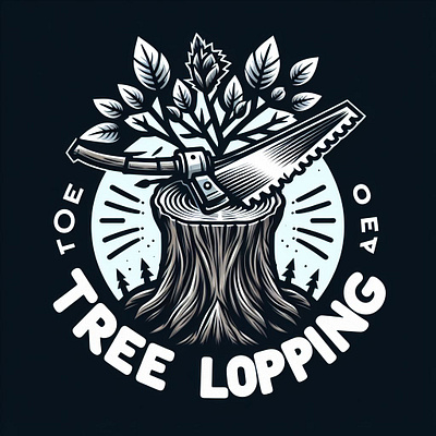 Tree Lopping Logo Demo works graphic design