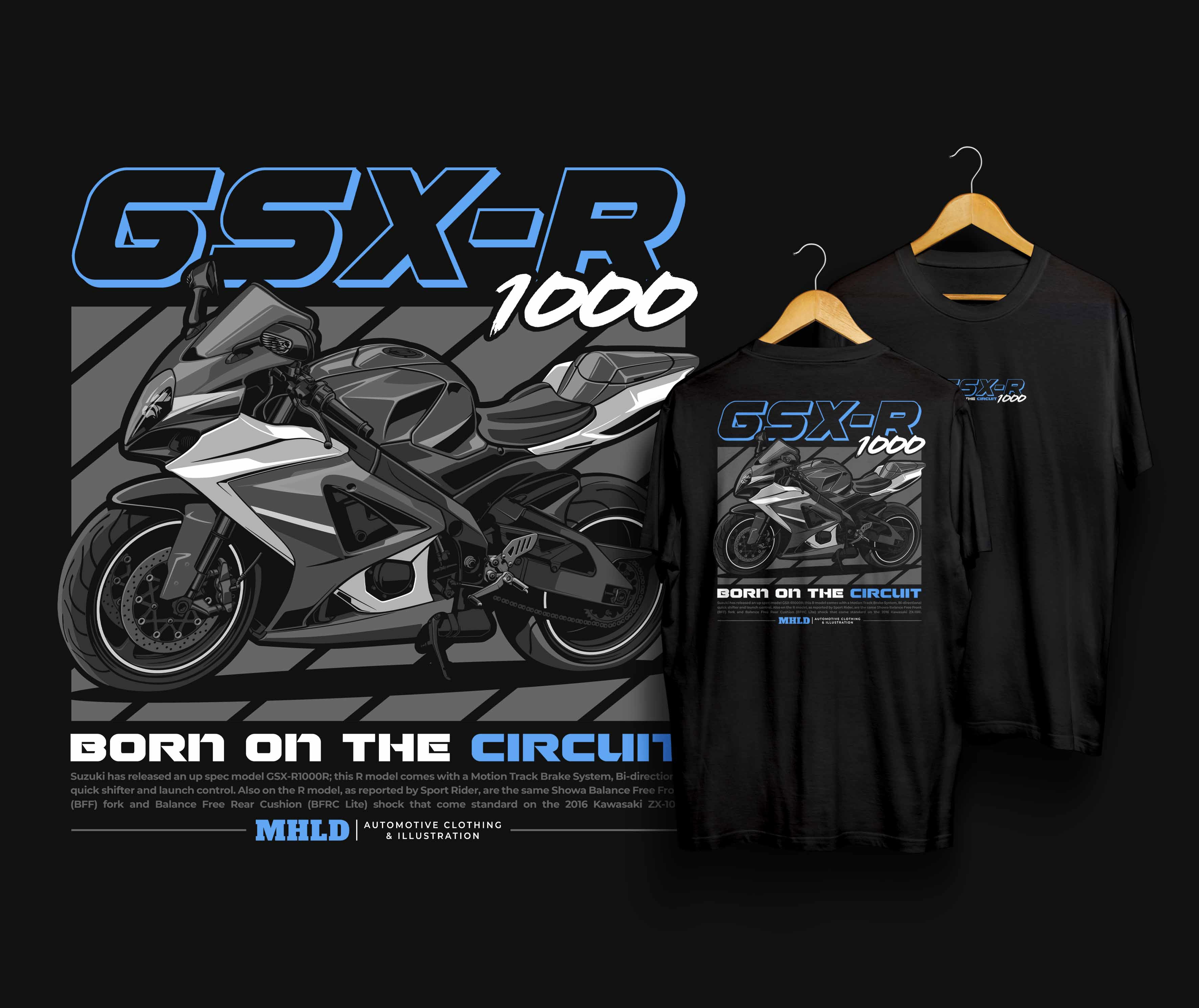 Example of Motorcycle Clothing & Merchandise Design