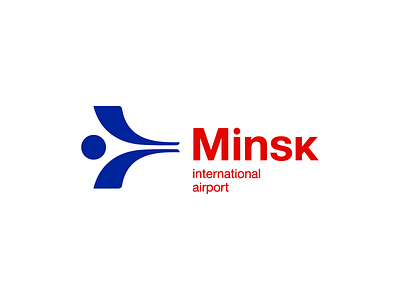 Minsk Airport airport graphic design hospitality hug human logo logo design logo designer logotype minimalist simple symbol