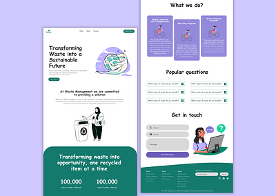 Waste Management Website ui