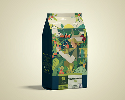 Coffee Packaging - creative and colorful branding graphic design