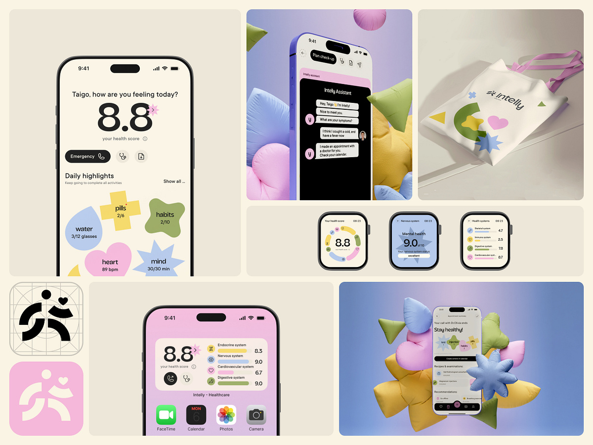Intelly — HealthCare Mobile App Design Image 0