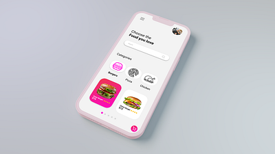 Food App graphic design ui