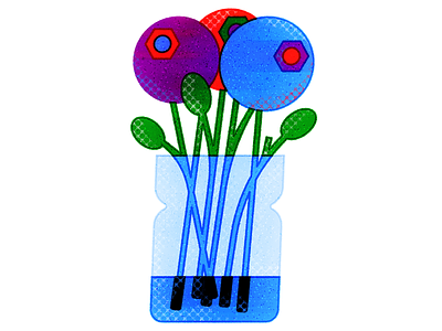 Flower flower illustration outline plant stroke texture