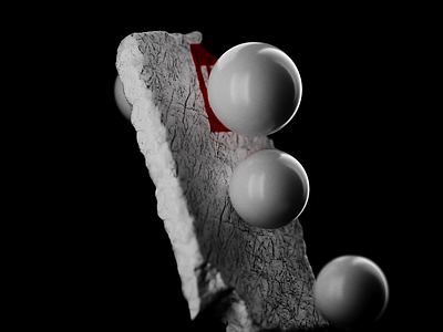 3D Labs - Dark Stone 3d after effects animation blender branding concept creative dark mode design houdini illustration motion motion graphics