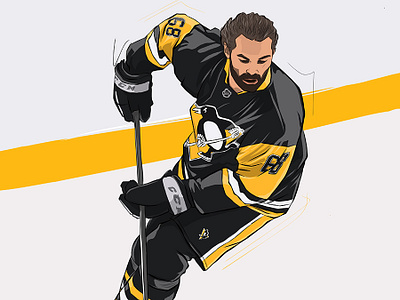 Jaromír Jágr - vector drawing athlete hockey ice ice hockey illustration jagr man nhl penguins pittsburgh player sport sports vector